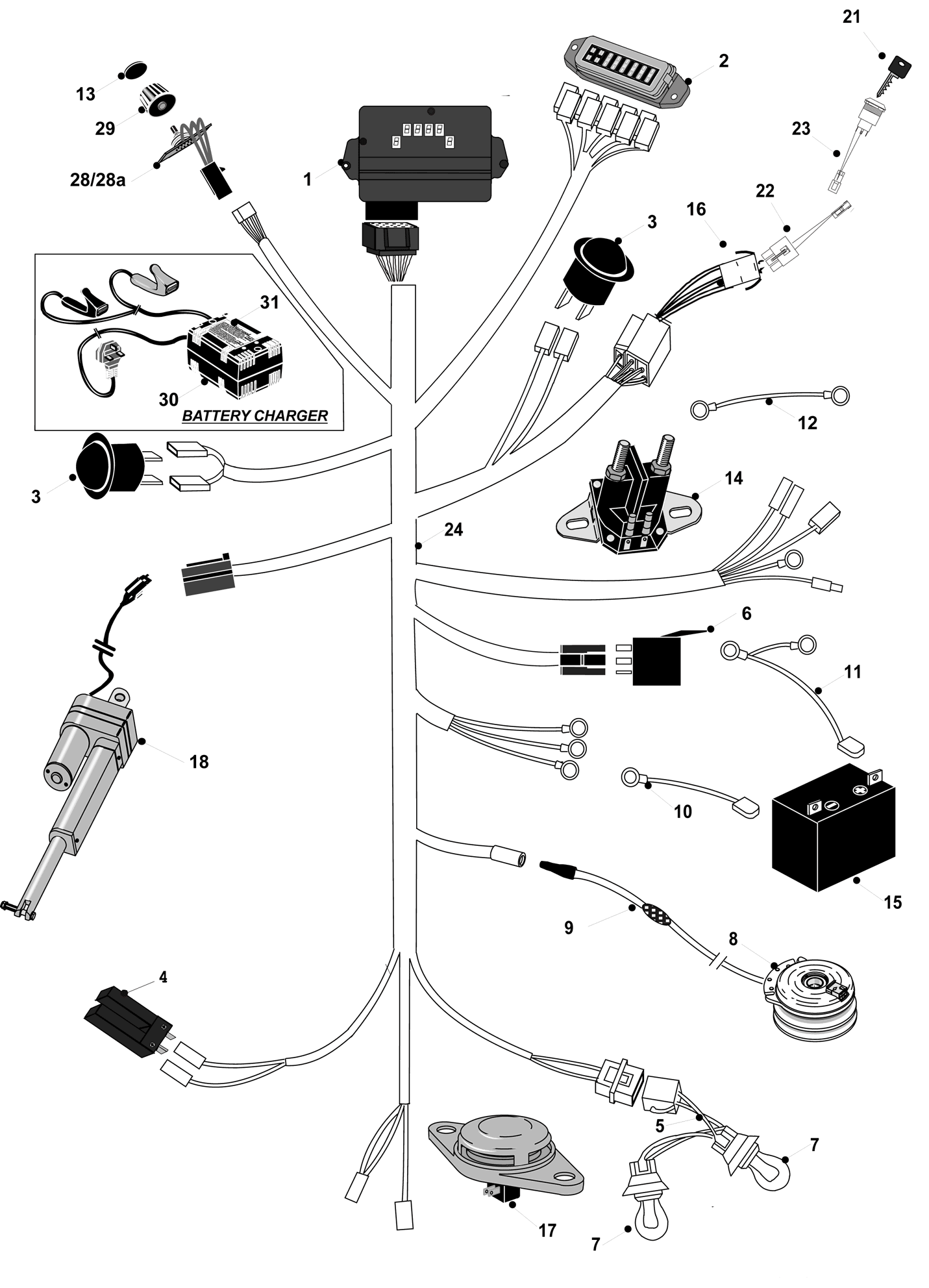Dial Height Wiring Loom 