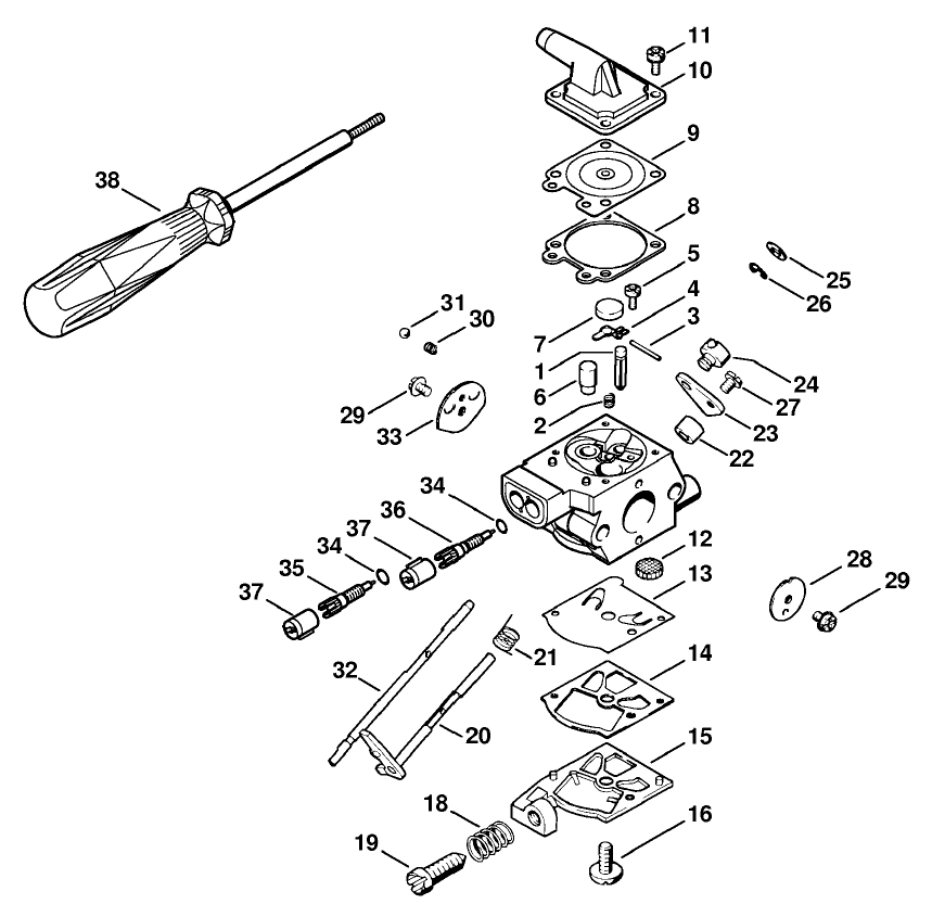 Carburetor BR 340 L WT-580