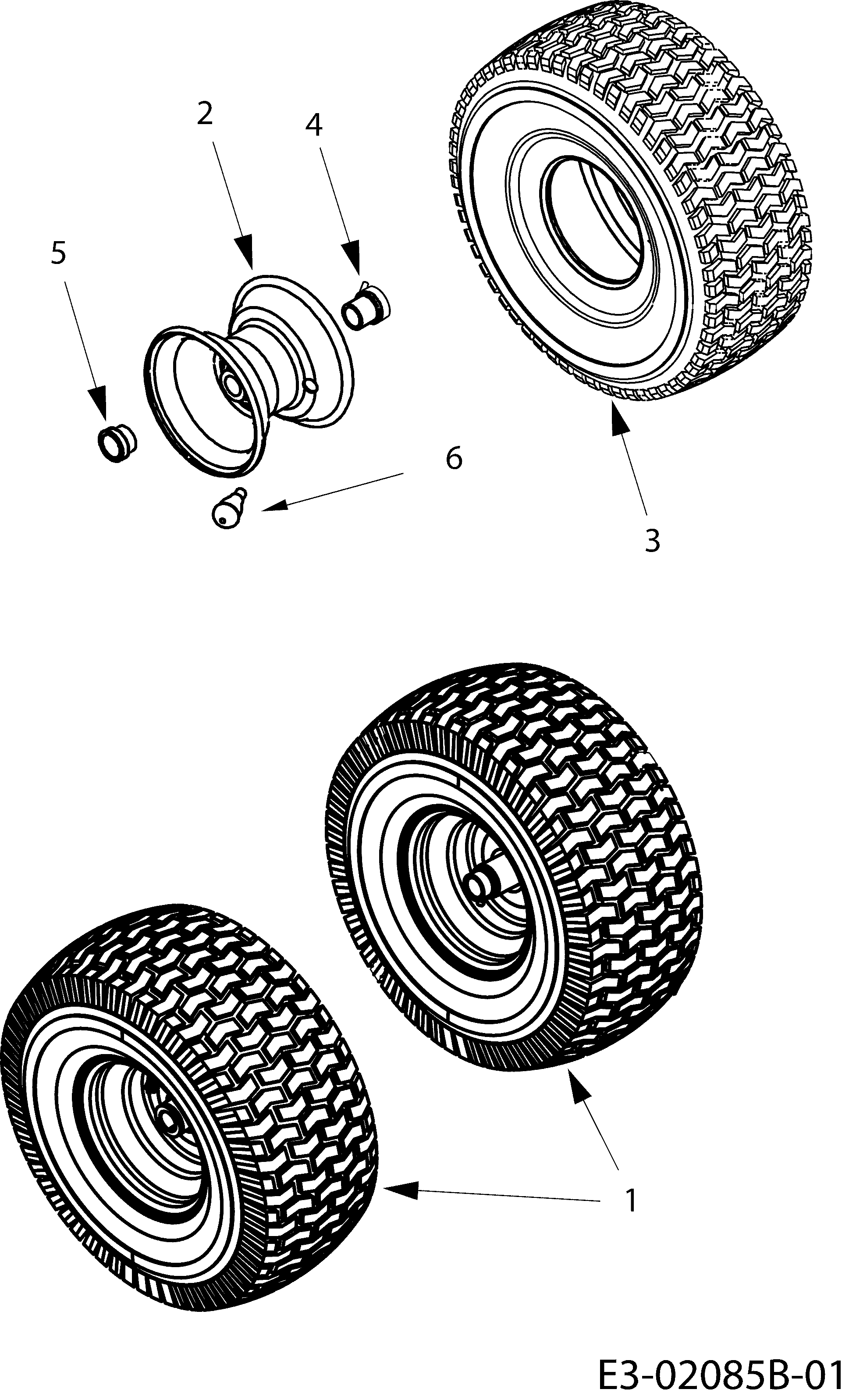 Front wheels