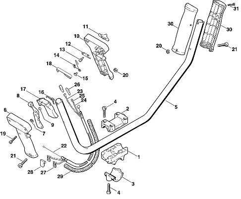 L-Two-handed handlebar FS 108