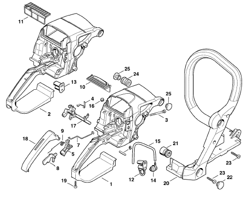 Handle housing
