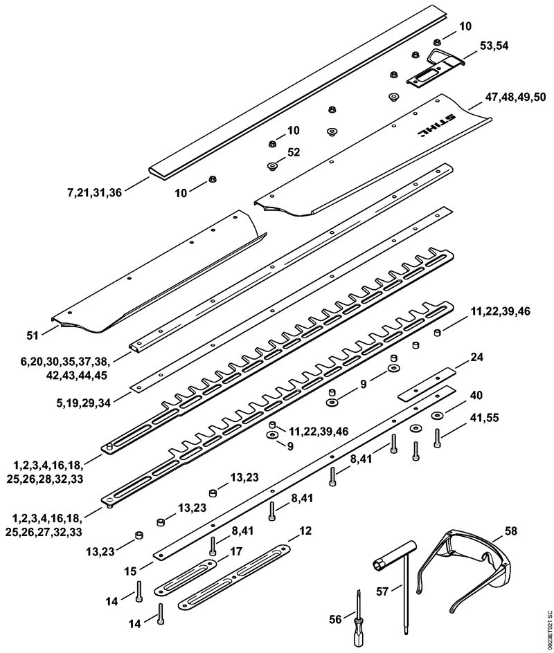 O CUTTER BAR HS 87
