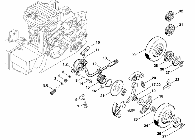 Oil pump - Clutch