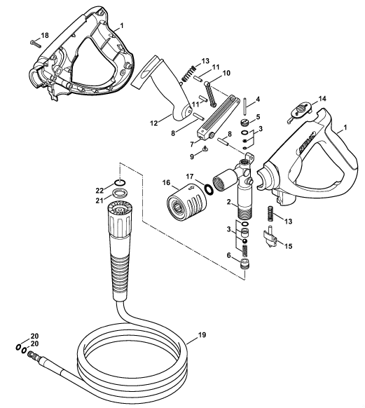 RE 163 K PLUS AUS Spray gun