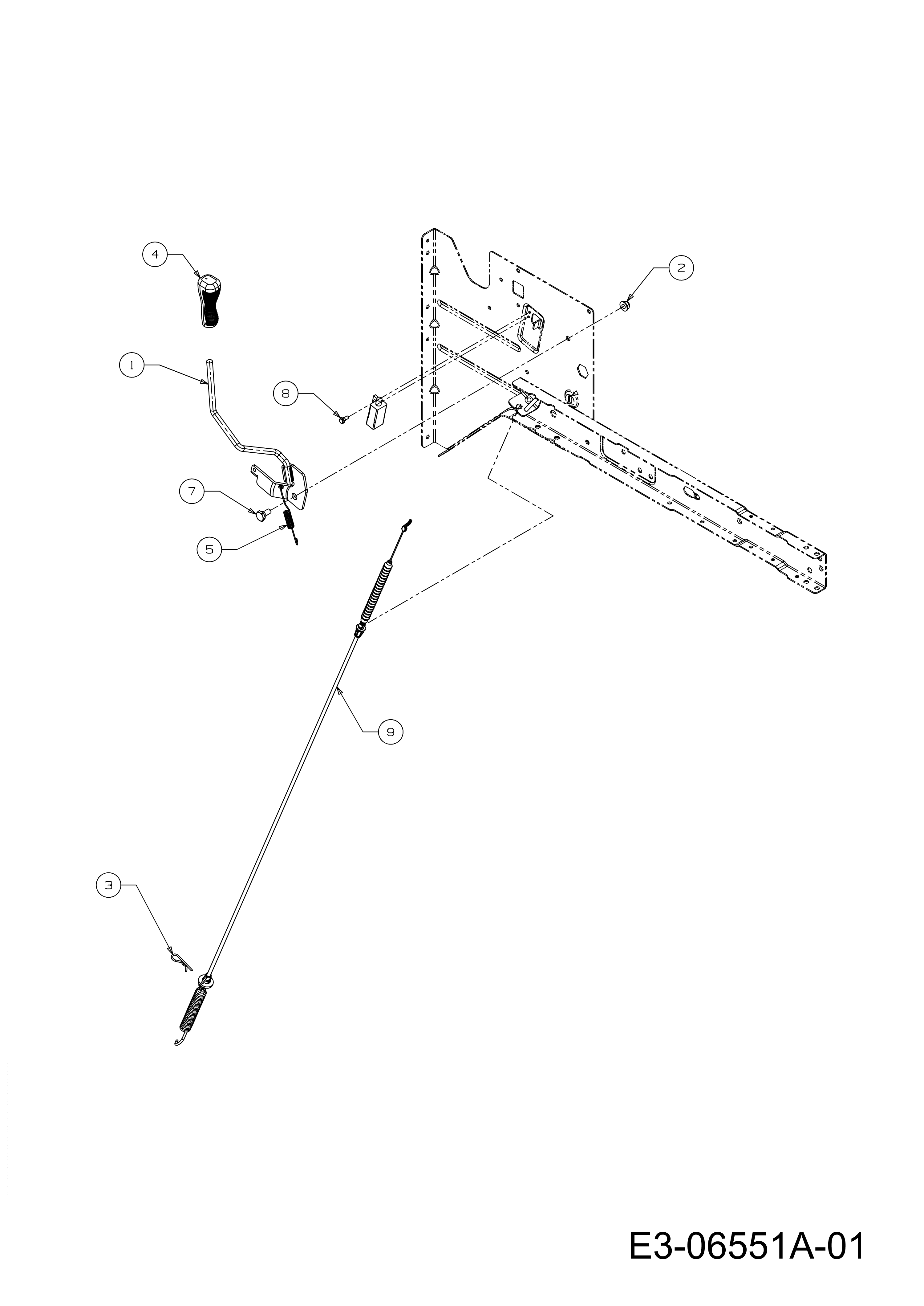 Traction lever