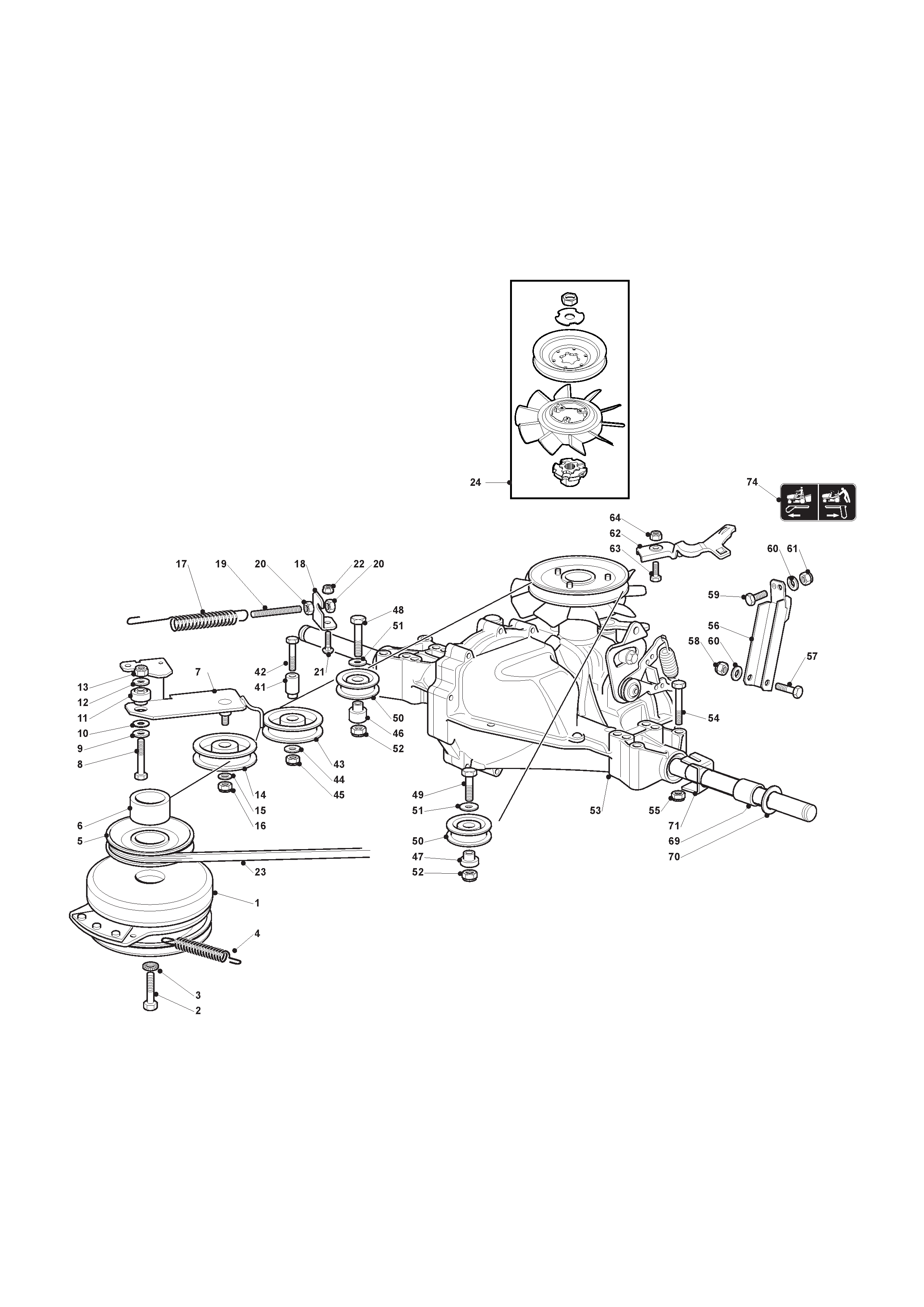 Hydrogear Transmission with Electromagnetic Clutch
