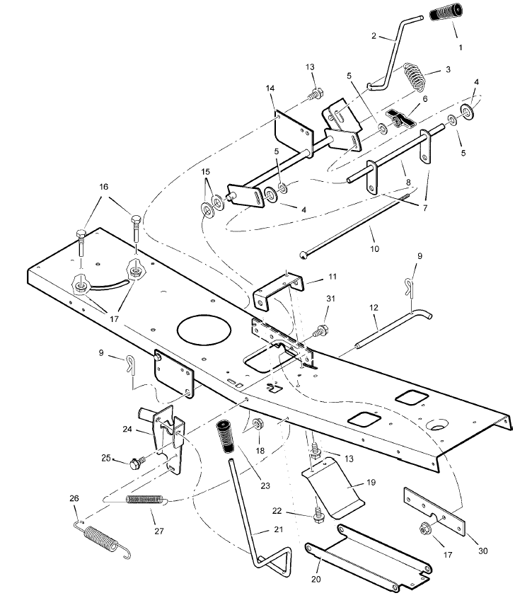 Mower Housing Suspension