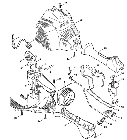 Engine housing (Loop handle)