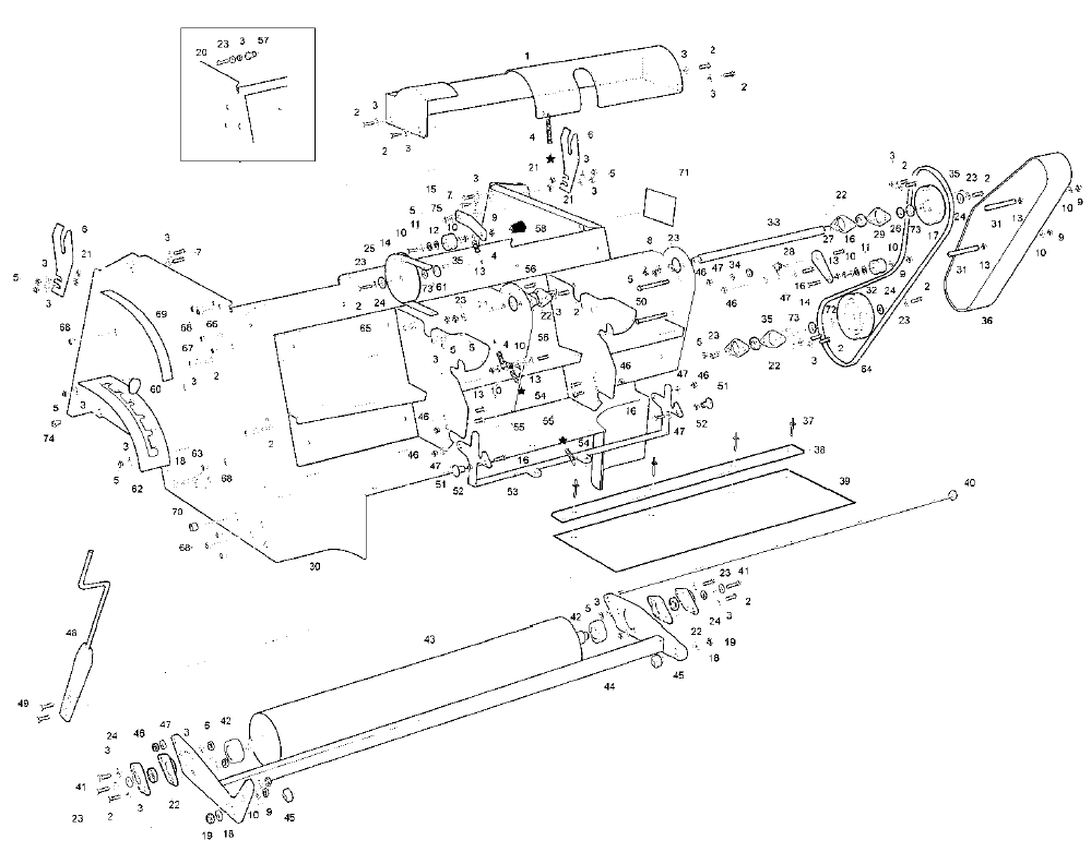 Sweeper Housing Assembly
