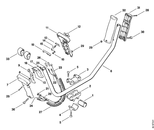 G-Two-handed handlebar FS 106