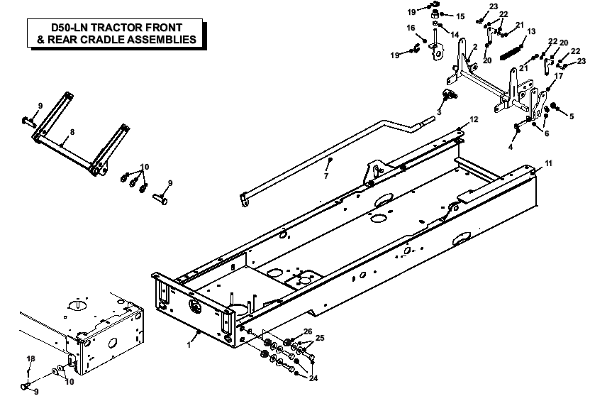 Front & Rear Cradle Assemblies