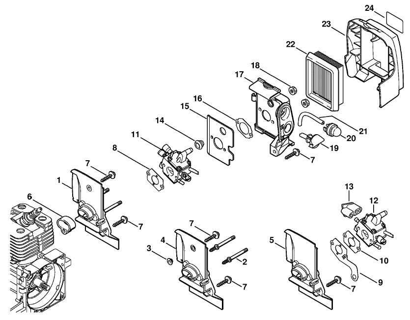 Carburetor housing
