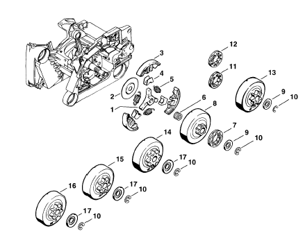 Clutch - Chain sprocket