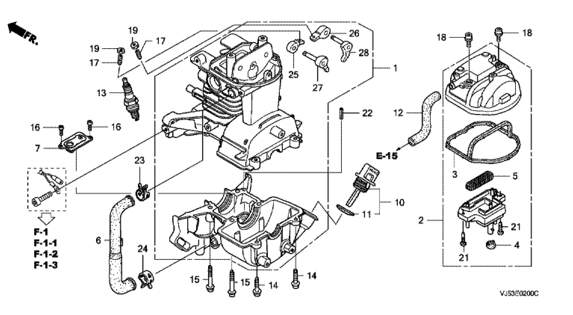 CRANKCASE-CYLINDER HEAD