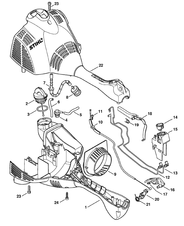 Engine housing (Loop handle)