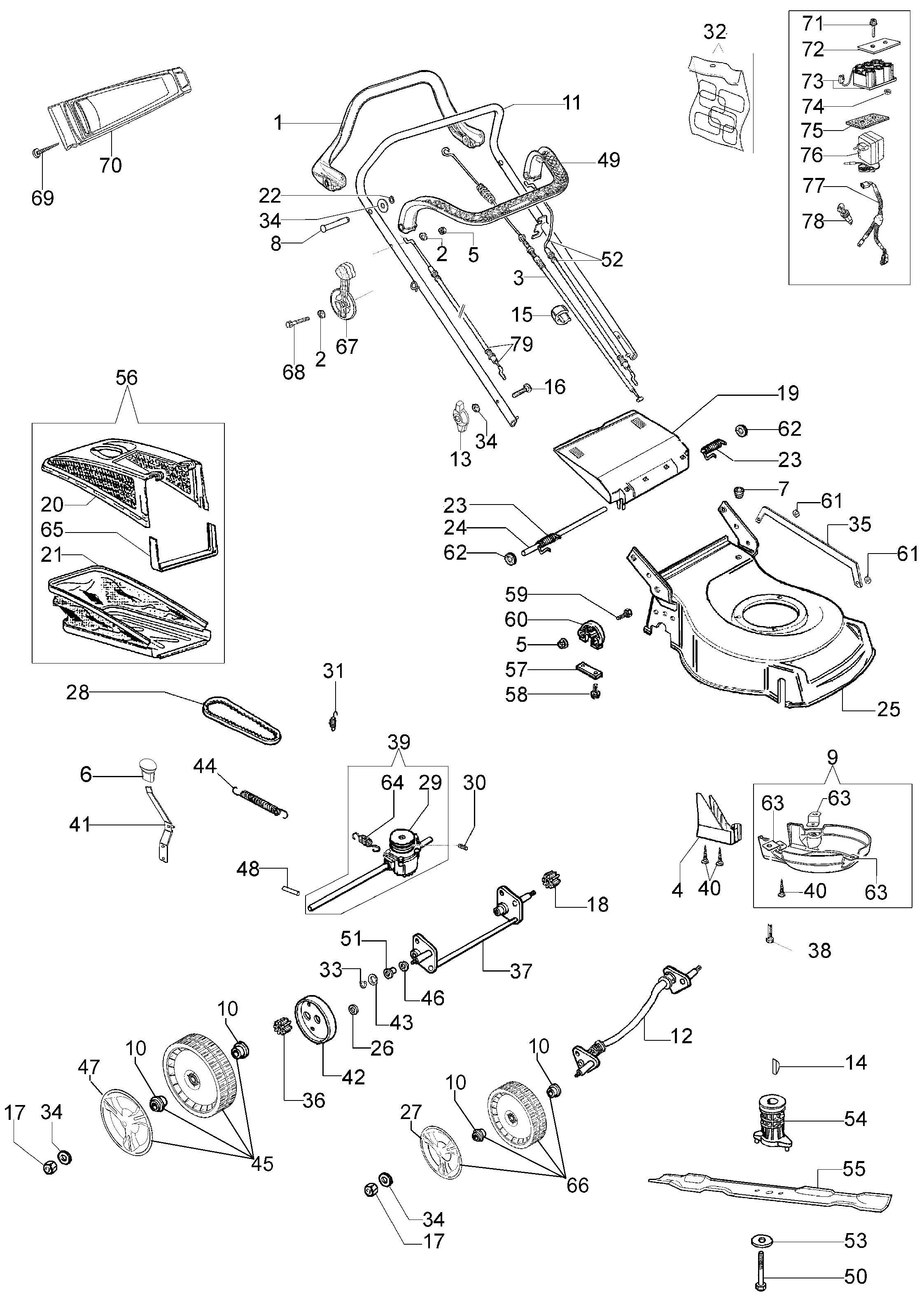 Illustrated parts list
