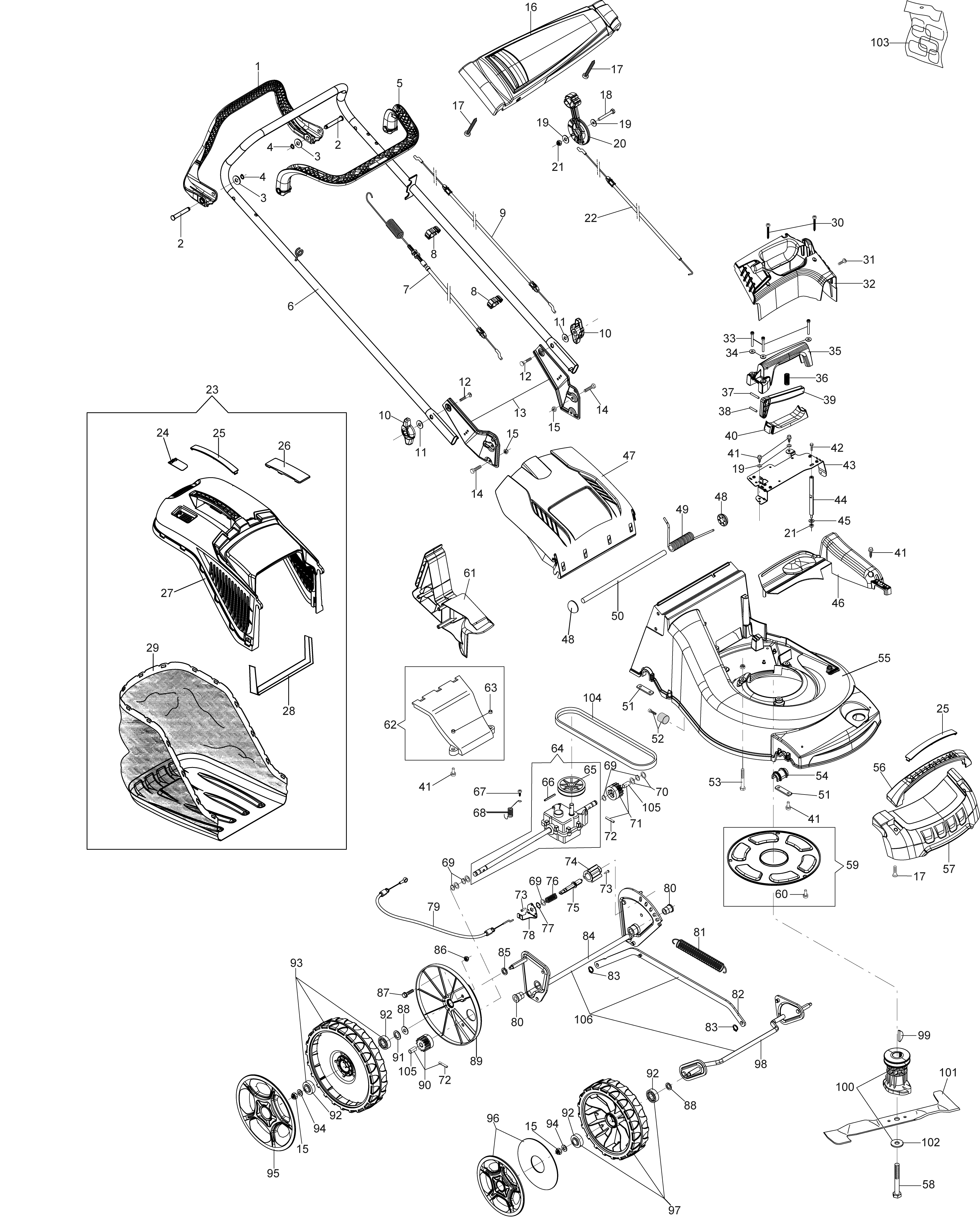 Illustrated parts list
