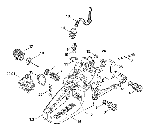 Tank housing