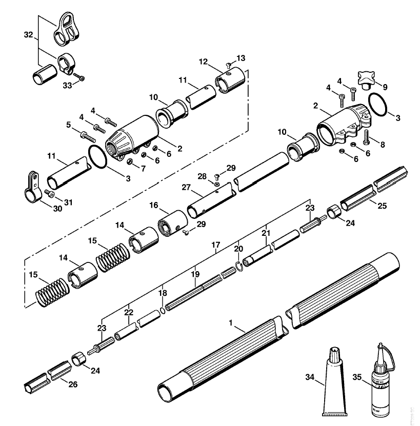 Drive tube assembly HT131