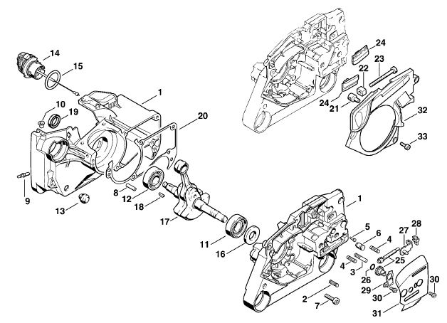 Crankcase-Chain tensioner