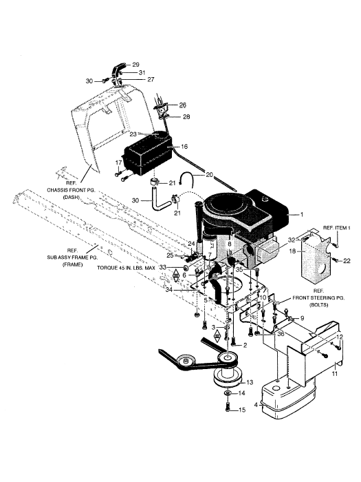 Engine and Control Assy