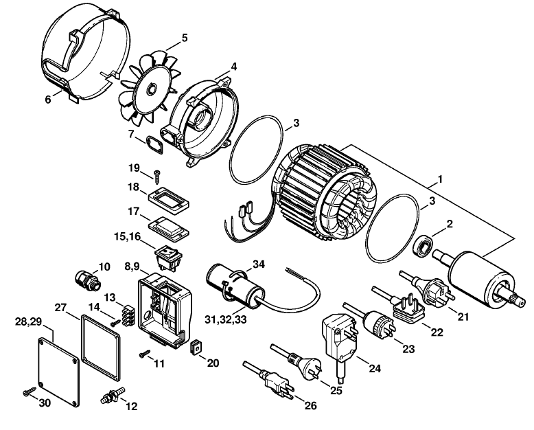 Electric motorG - Tools