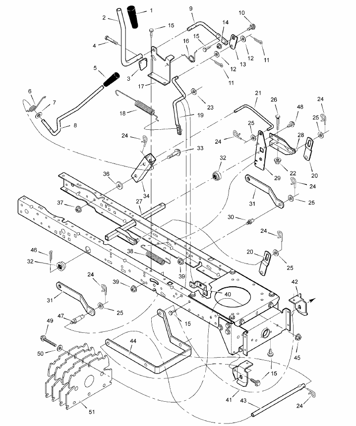 Mower Housing Suspension