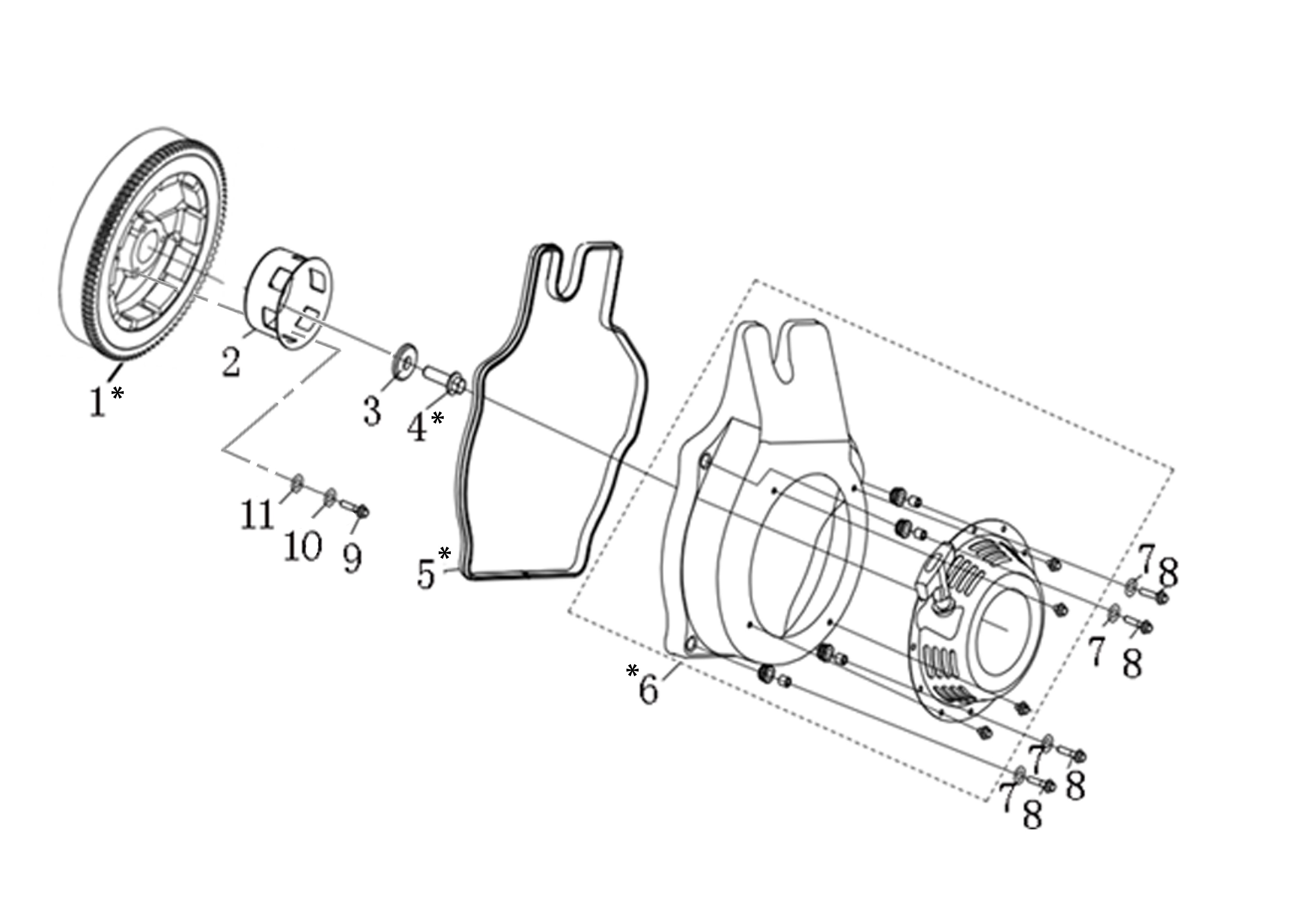 Starter assy Easy start