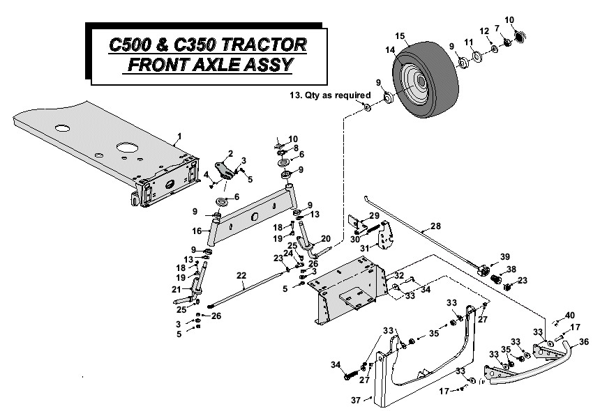 Front Axle Assembly