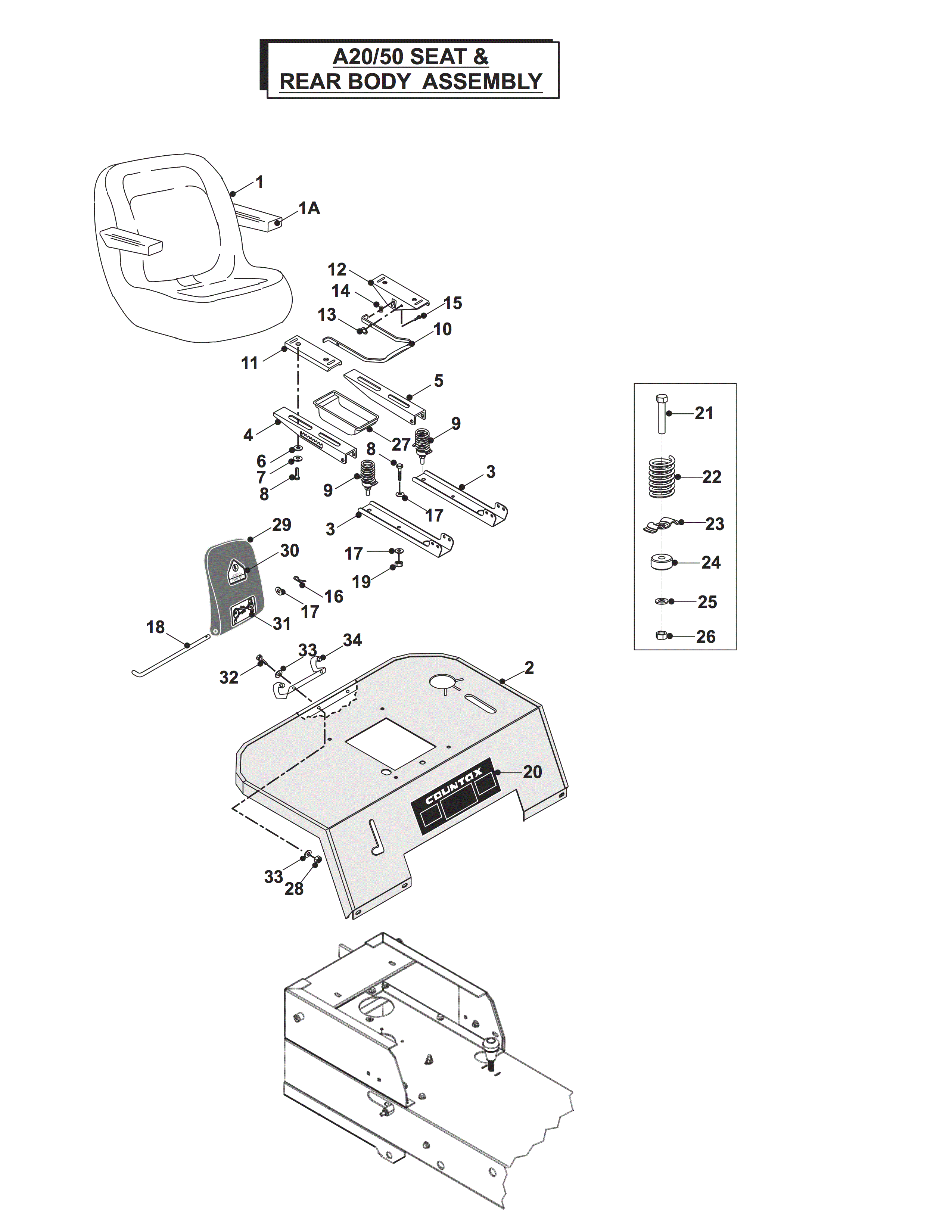 SEAT & REAR BODY ASSEMBLY