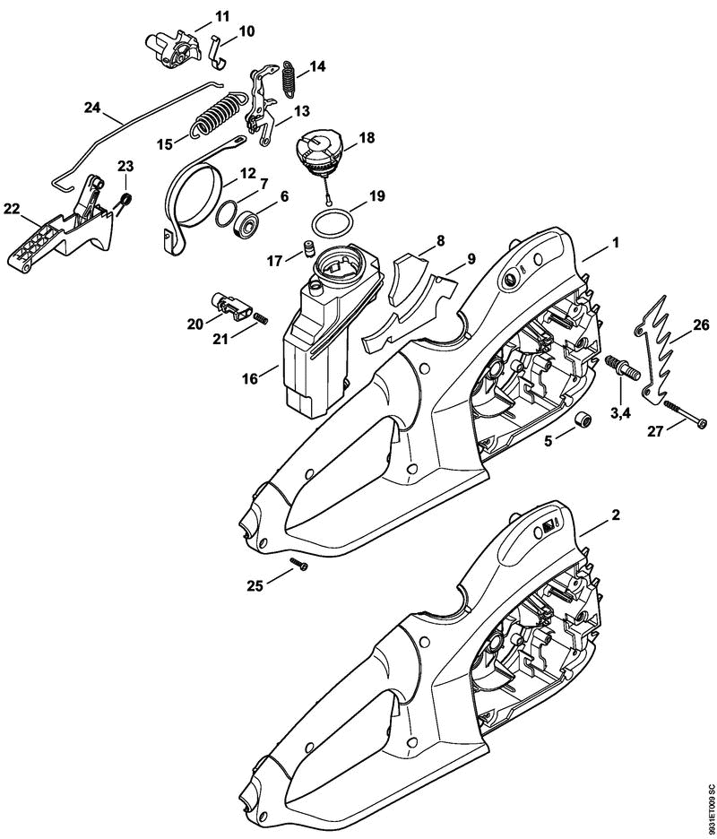 D HANDLE HOUSING