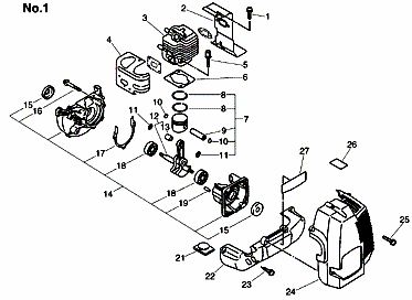 CYLINDER CRANKCASE PISTON