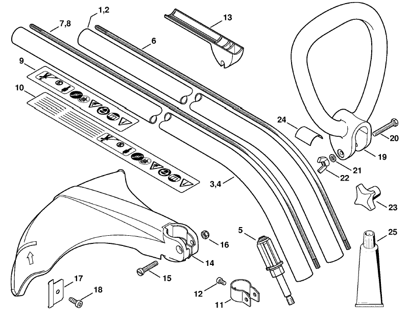 Drive tube assembly, Loop handle