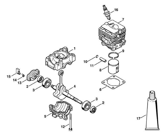 Crankcase, Cylinder