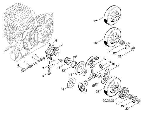 Oil pump - Clutch