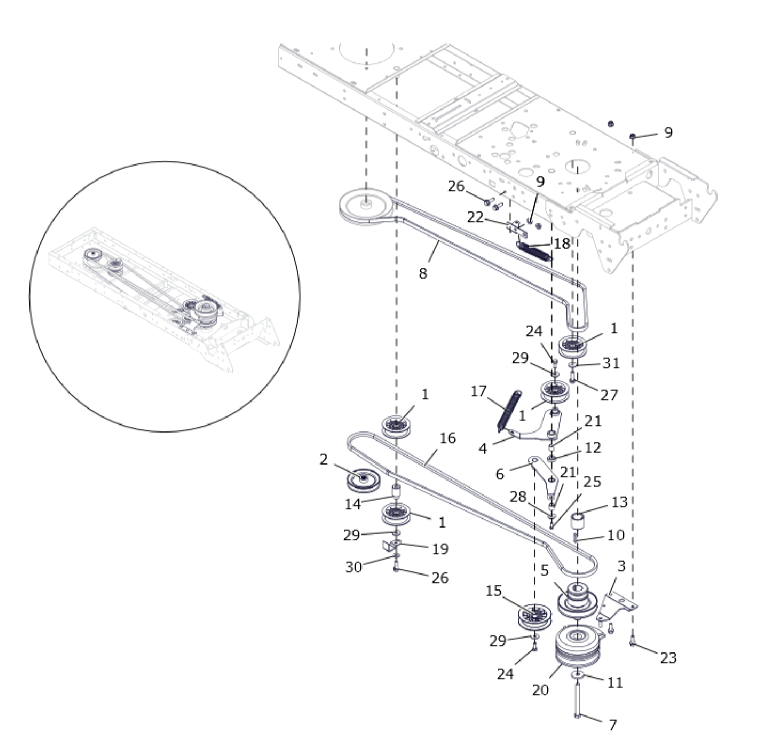 CHASSIS BELT F250
