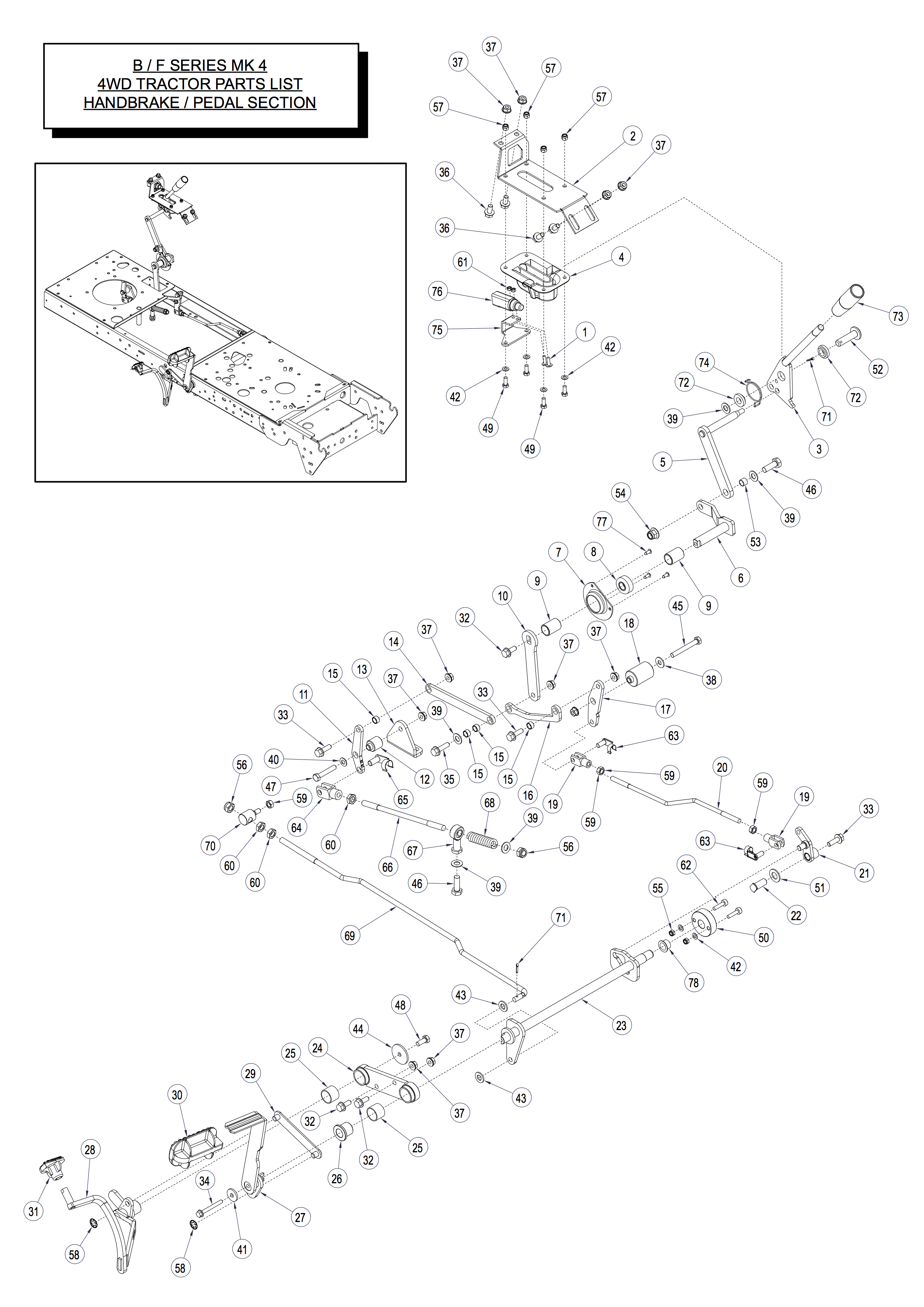 Handbrake / Pedal