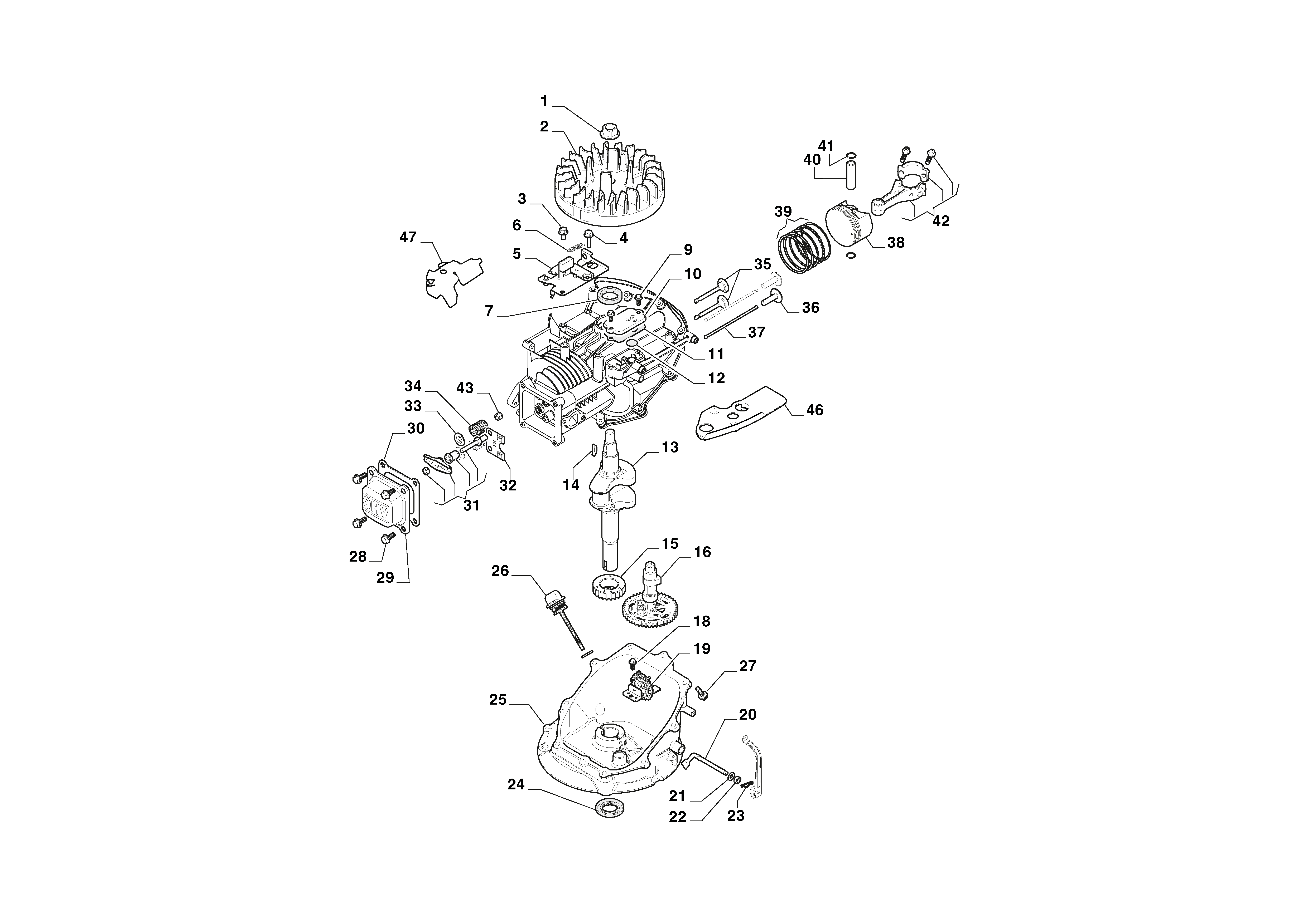  Piston, Crankshaft