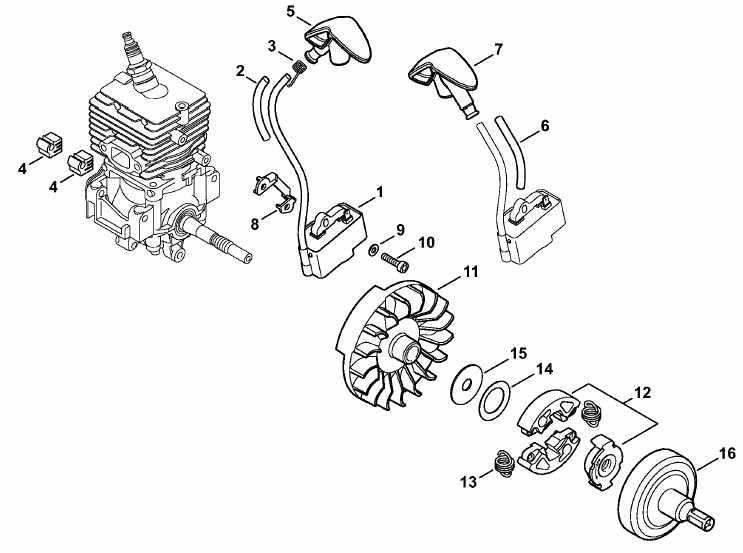 Ignition system, Clutch