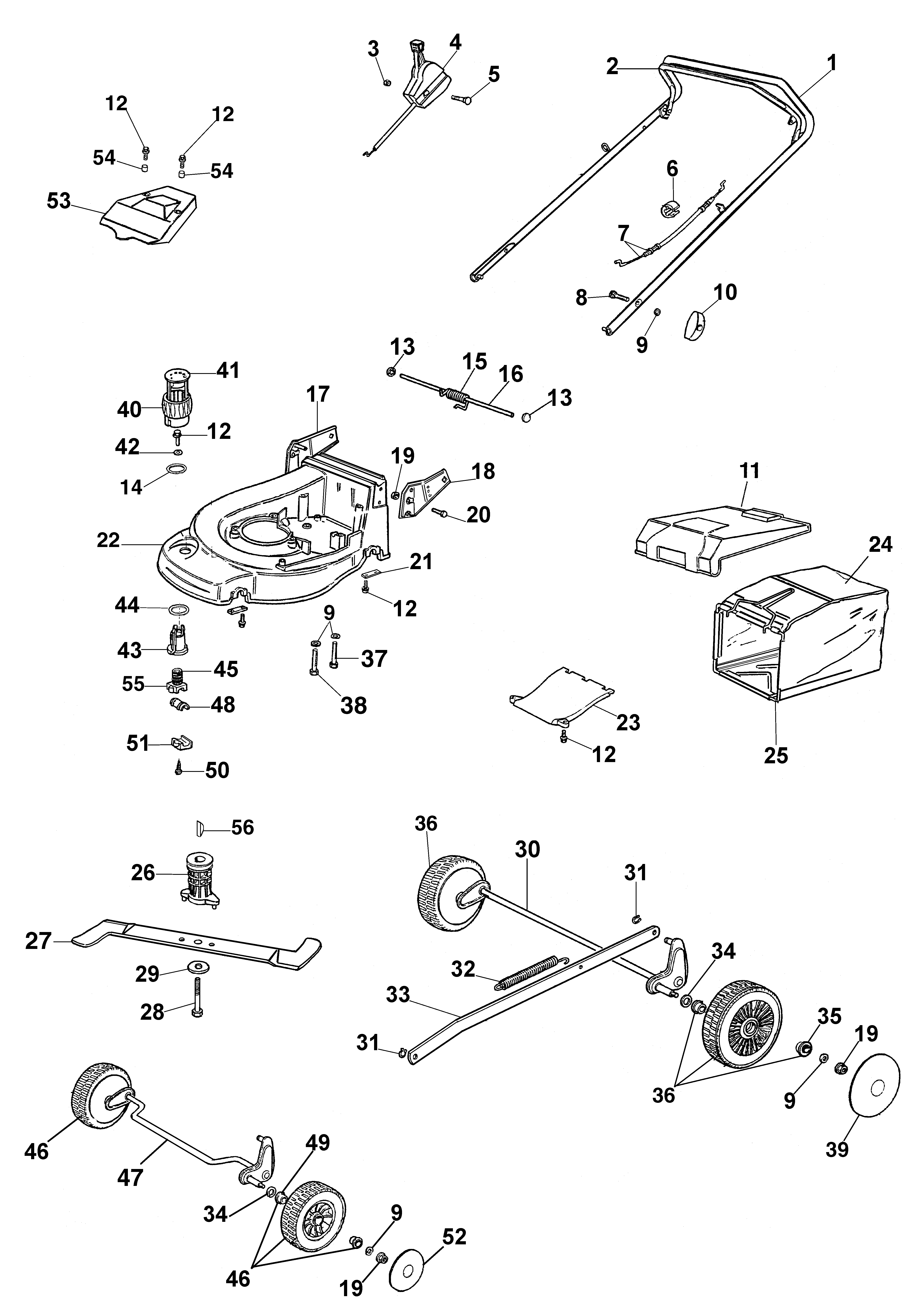 Complete illustrated parts list