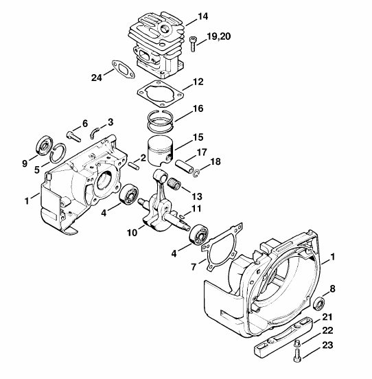Control handle, Cylinder