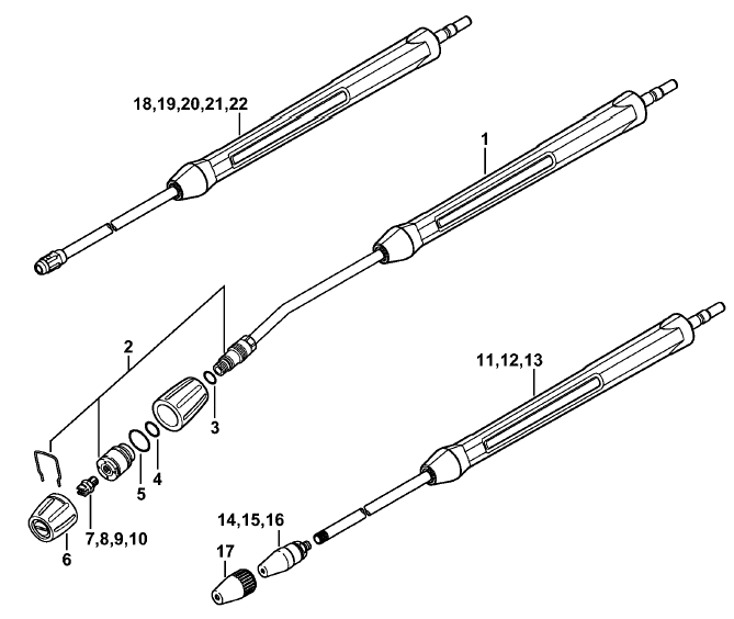 Spray lance-wand