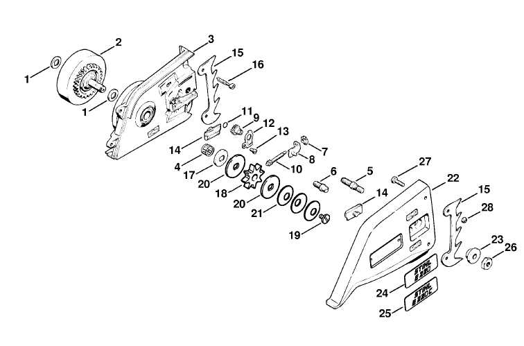 Chain sprocket cover