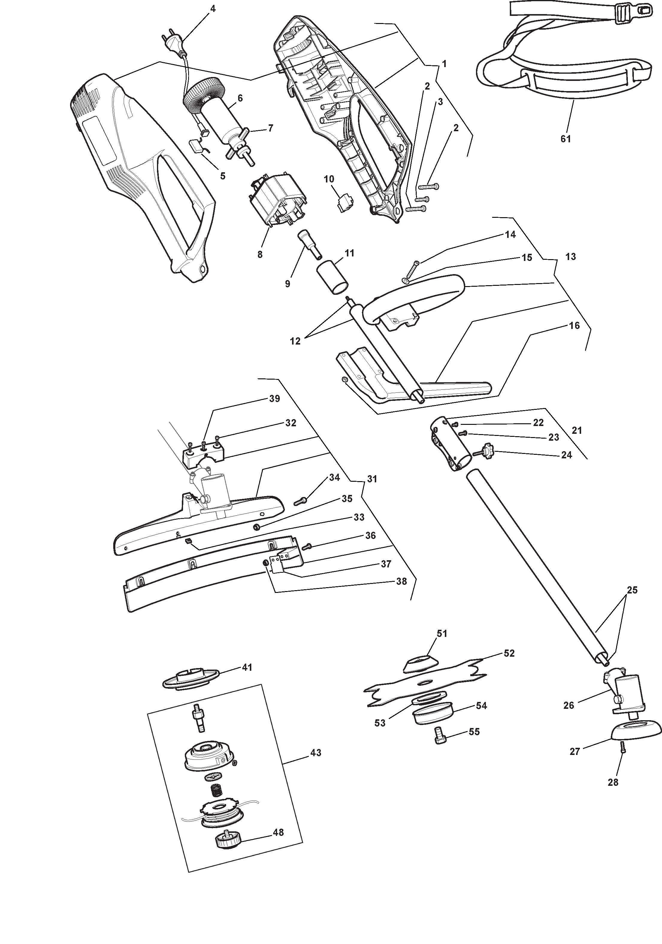 Electric grass trimmer
