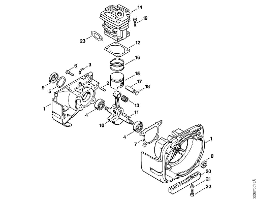 A-Crankcase, Cylinder