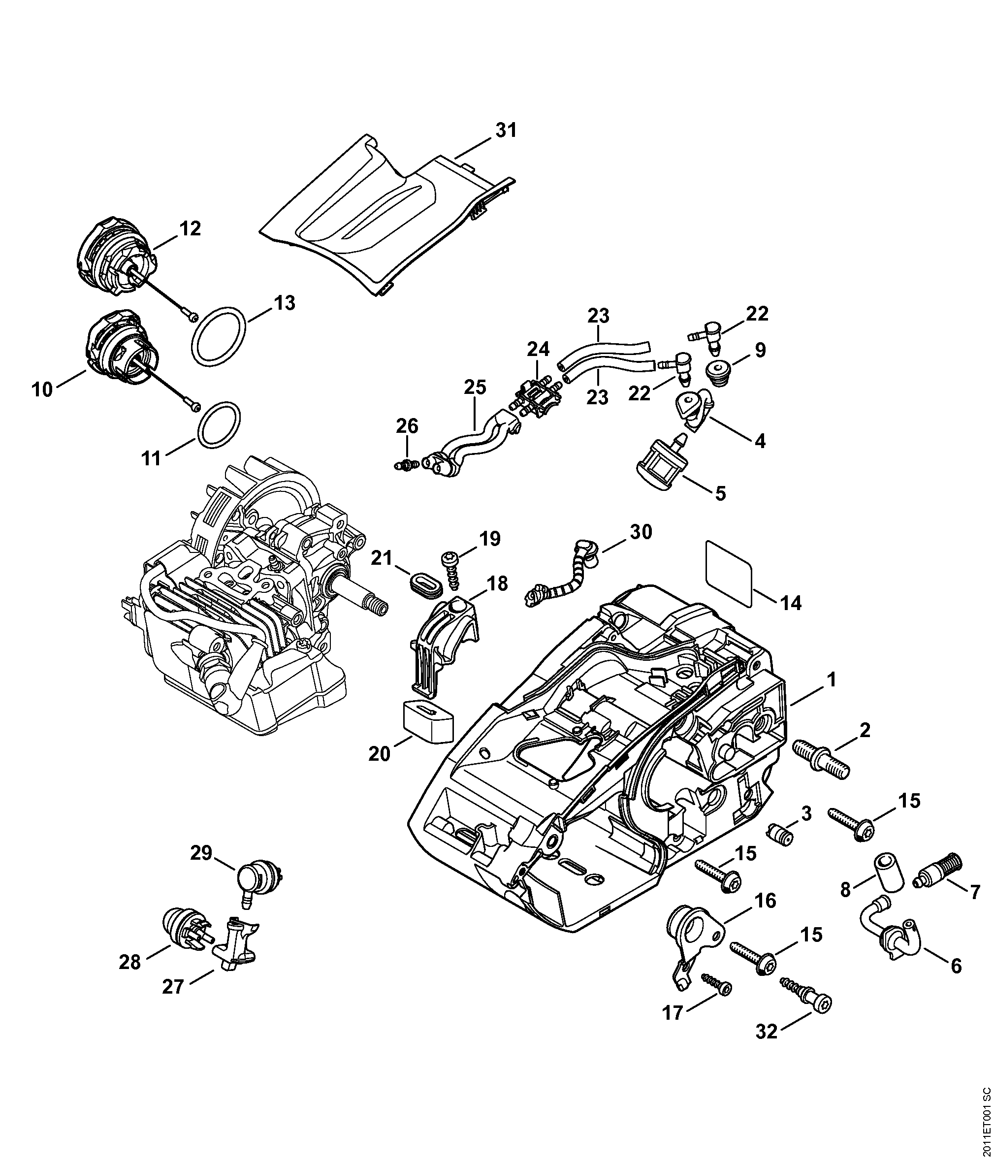 Engine housing