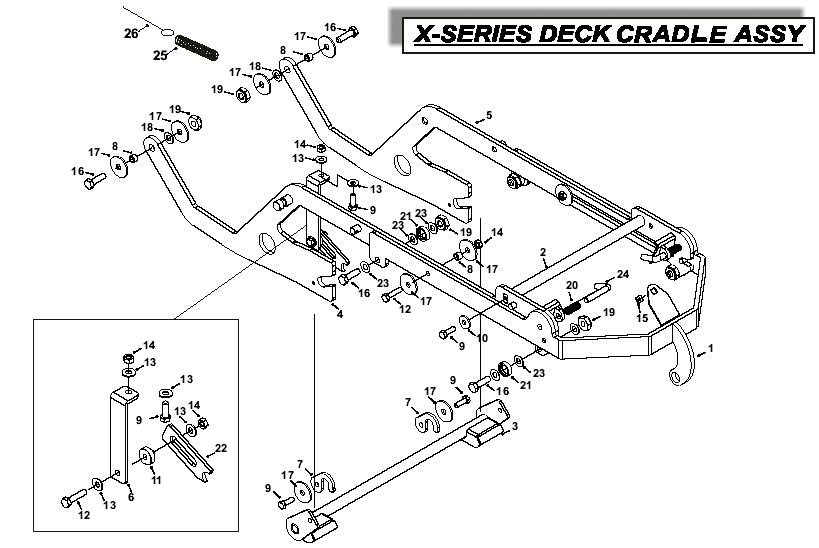 Deck Cradle Assembly