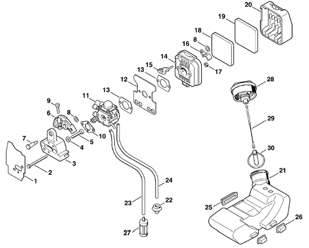 AIR FILTER- FUEL TANK