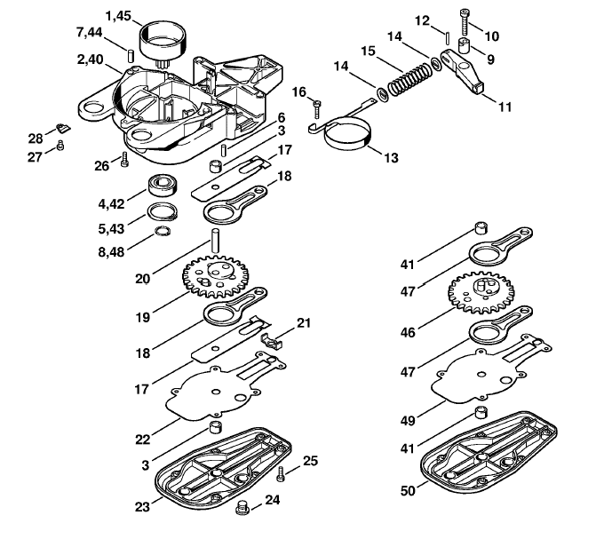 Gear housing
