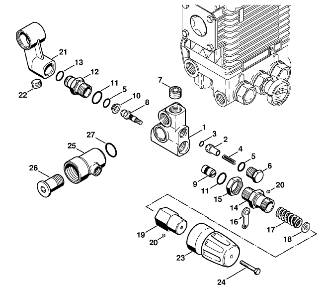 F Regulation valve block - X 42 343 563 (30.2000)